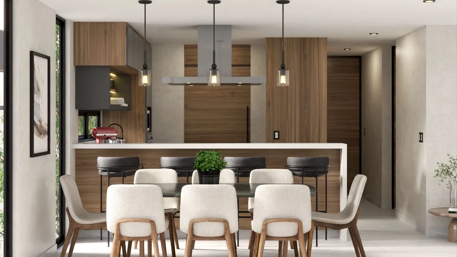 Cocina y comedor
